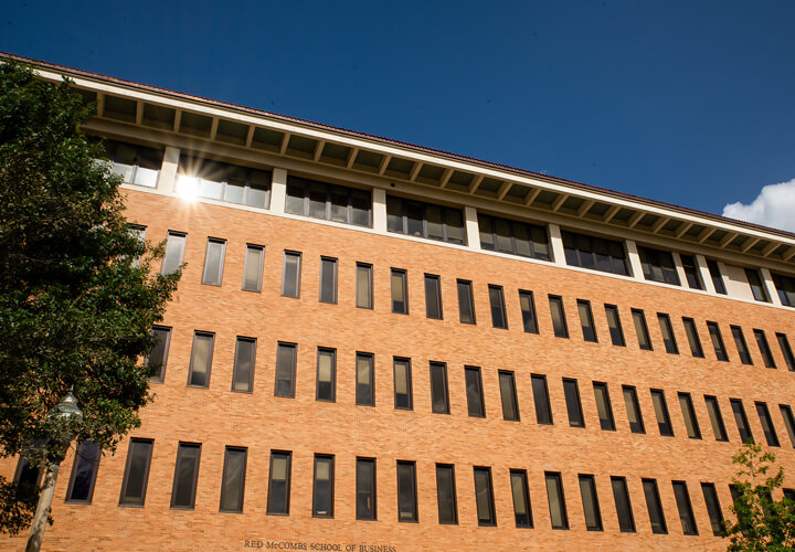 GSB building against a blue sky